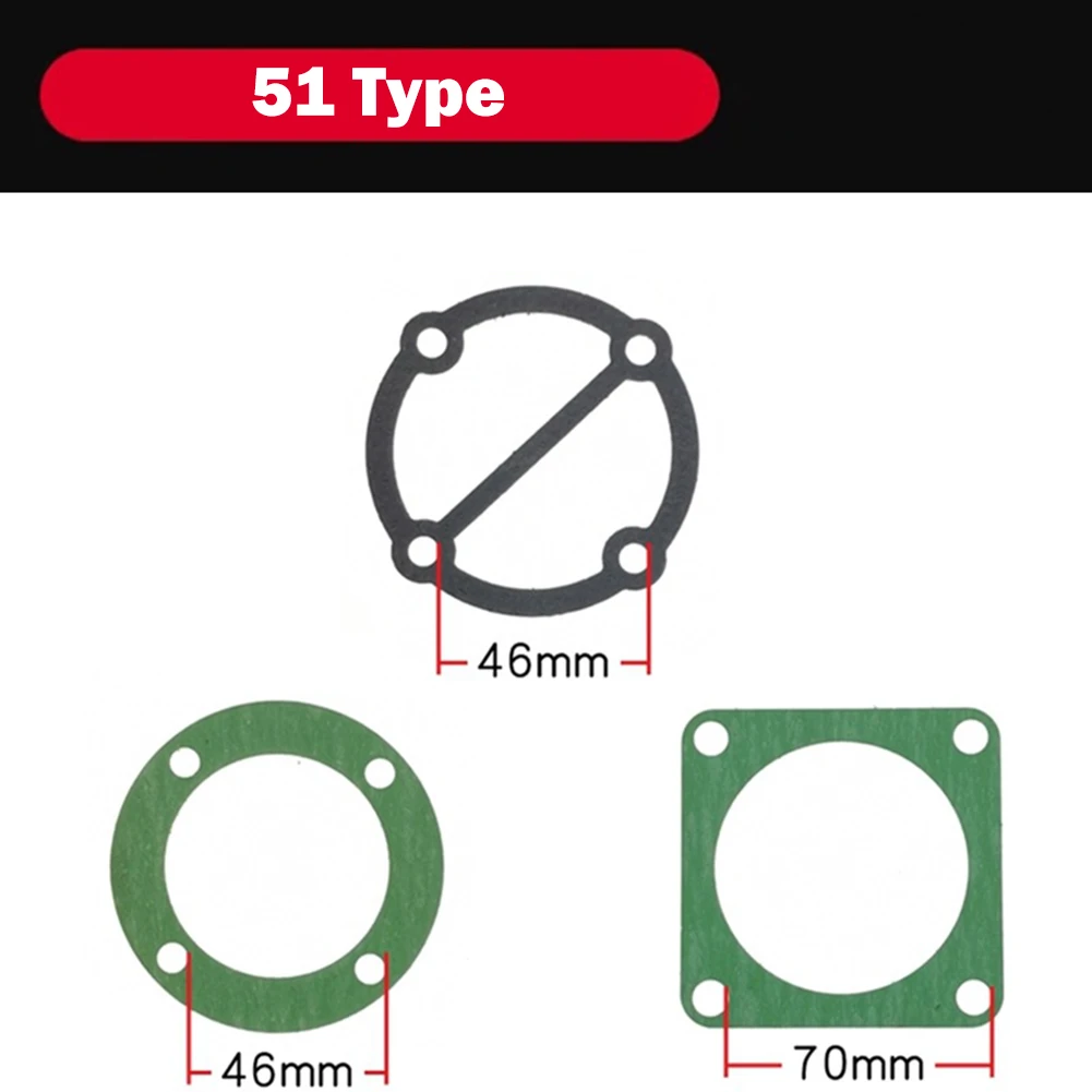 3In1 Air Compressor Cylinder Head Base Valve Plate Gaskets Washers 51 65 80 90 Type Air Compressors Valve Plate Gaskets Washer