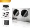 Dual burner, CUSIMAX 1800W ceramic cooking electric heating plate, portable countertop burner 3