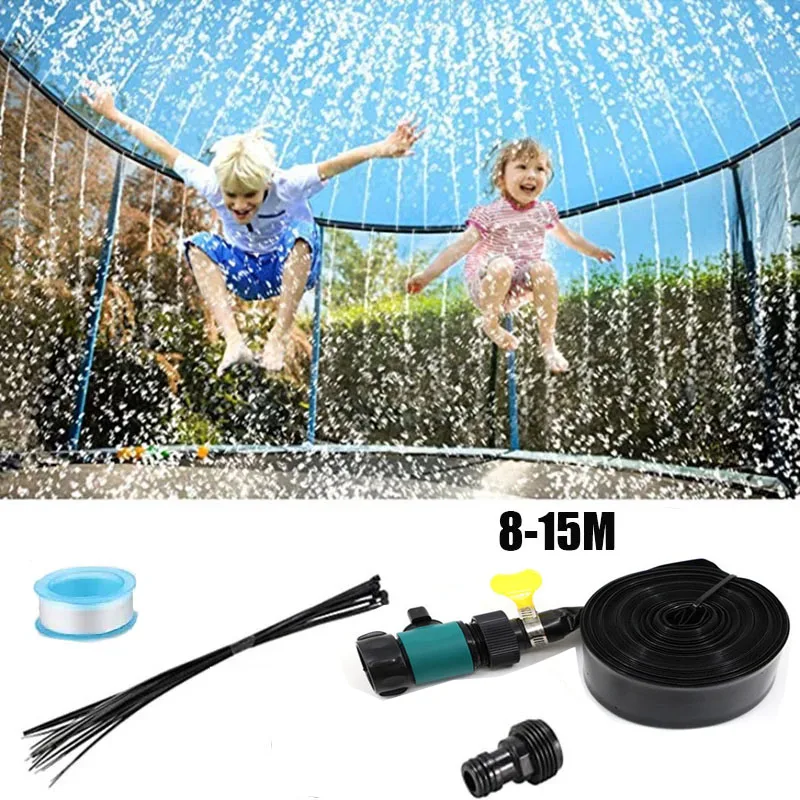 Trampoline Sprinkler Kit garden sprinkler Summer Outdoor Children's Game Sprayer Cooling System Garden Children's Water Entertainment