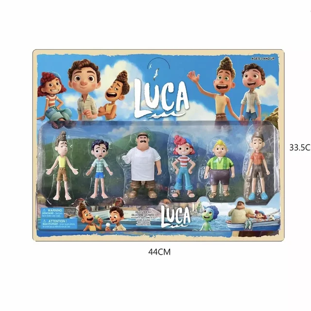 Disney Cartoon Movie Lucca Action Lincoln Clyde Lori Lily Lucca Luna Sea Monster 6PCS/Set Handmade Home Decor Children's Gifts 1