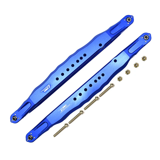 Brazos Traseros De Arrastre Dhawk CNC Aluminio Para Losi Super Baja Rey 2.0 1/6 - Plata, 2 Piezas