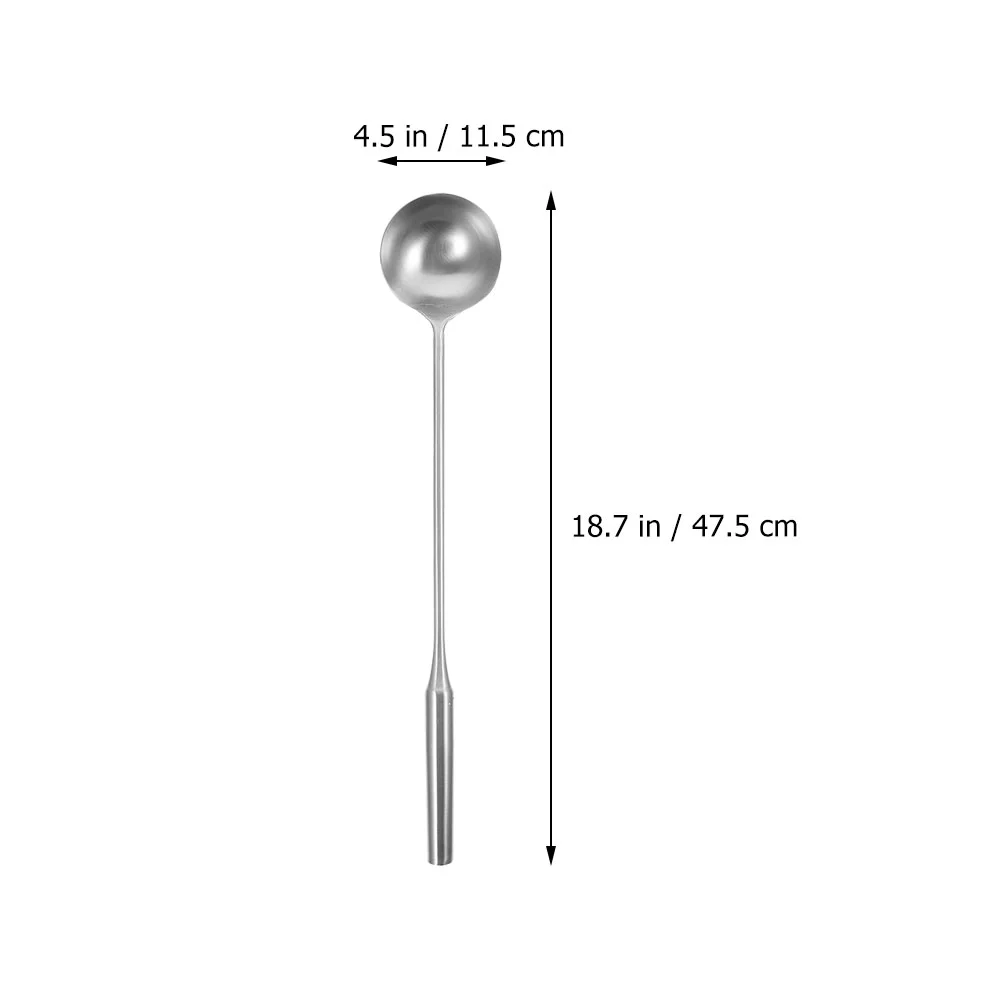 Chef Spoon Serving Spoons for Parties Ladle Wok Cooking Ladles Work Large Metal Kitchen