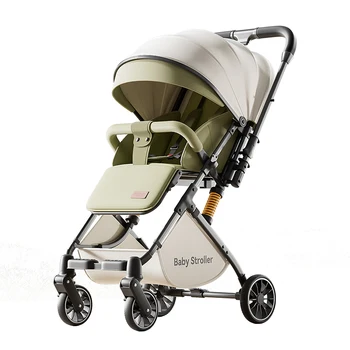 Lightweight Stroller High Landscape Two-way Baby Pram 0-3 years Old Travel Stroller can sit and lie down Four-wheels Baby Buggy 1