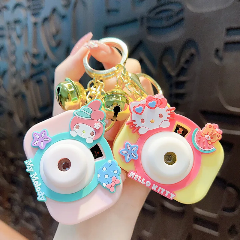 Sanrio Projection Camera Keychain Kuromi Kawaii My Melody Cute
