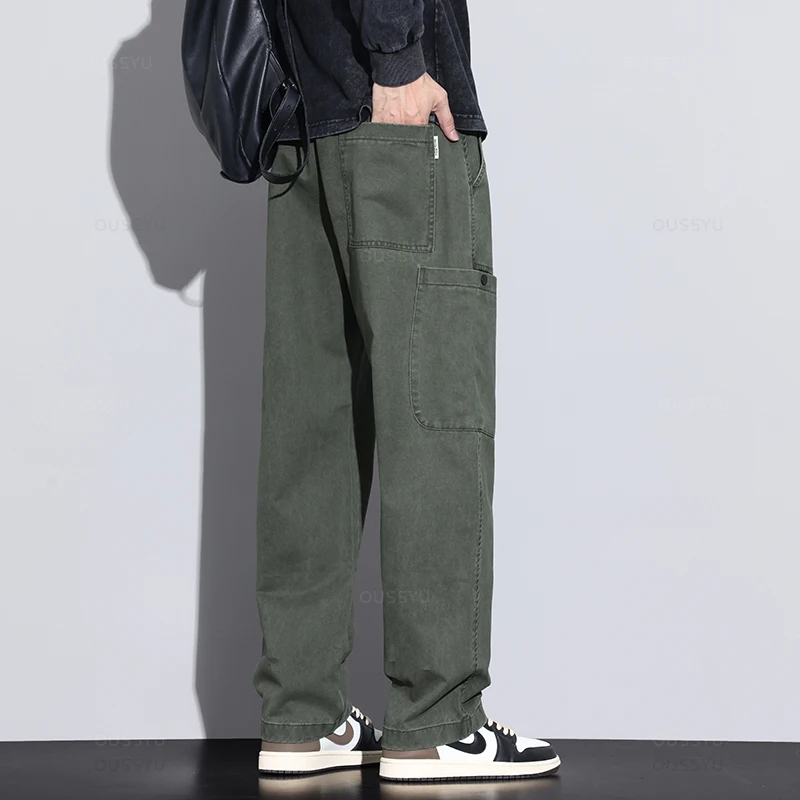 Men's casual cargo trousers - black | 4F: Sportswear and shoes