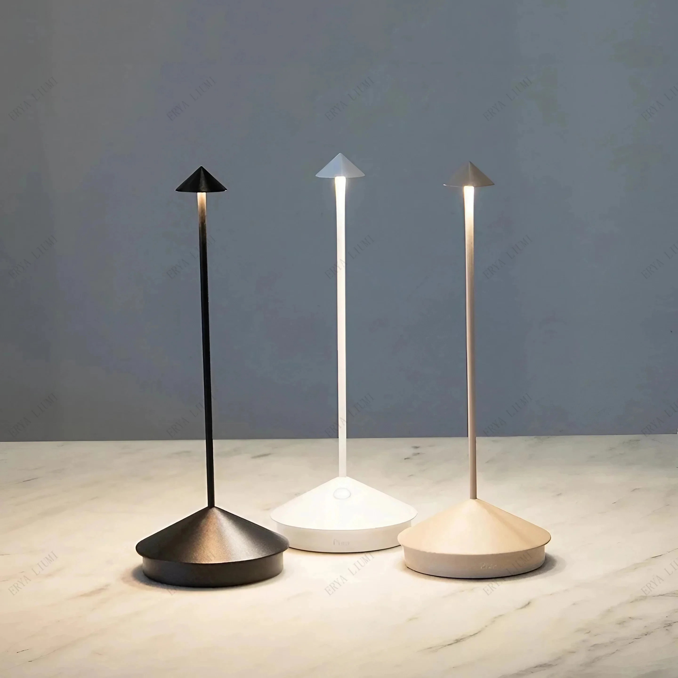크리에이티브 충전식 테이블 램프, 다이닝 터치 LED 호텔 바 커피 피나 프로 테이블 램프, Lampada Da Tavolo 장식 램프
