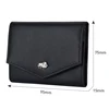 BISONDENIM Genuine Leather Short Wallets Card Holder Carbon Fiber Purses Money Clips Coin Mini Pocket Men Women Wallet 5