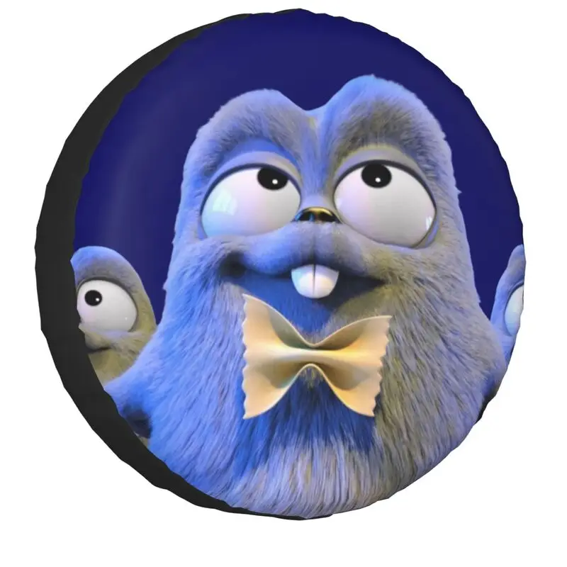 Funny Frizzy And Lemmings Tire Cover 4Wd 4X4 Suv Spare Wheel Protector Universal For Toyota Rav4 Prado 14" 15" 16" 17" Inch