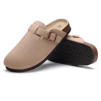 Smile PoP New Cork Clogs Slippers For Women Suede Clogs Slippers Fashion Brand Beach Slippers Outdoor Antiskid Home Slippers 2