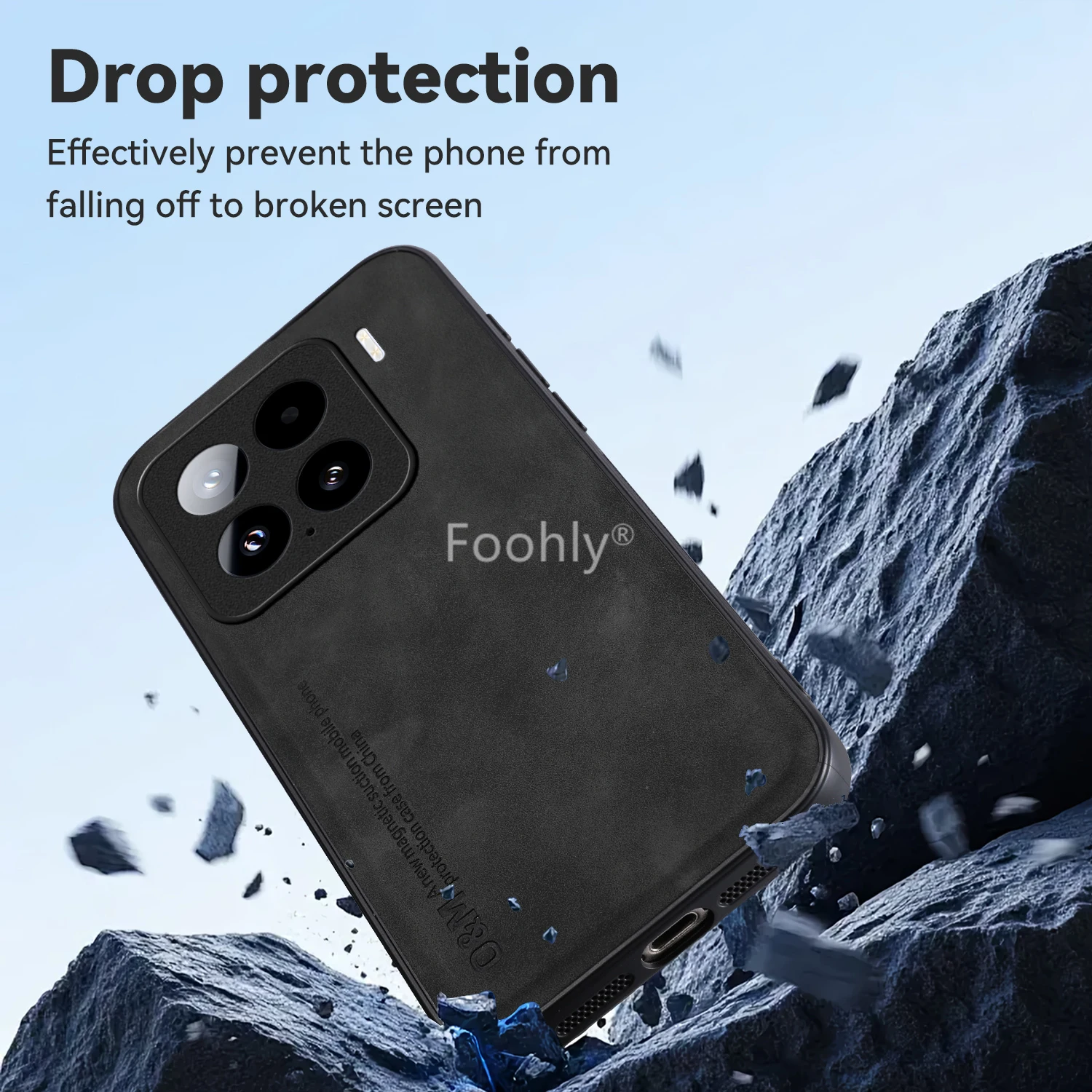 Magnetic Nubuck Leather Shockproof Phone Case - Premium Protective Cover
