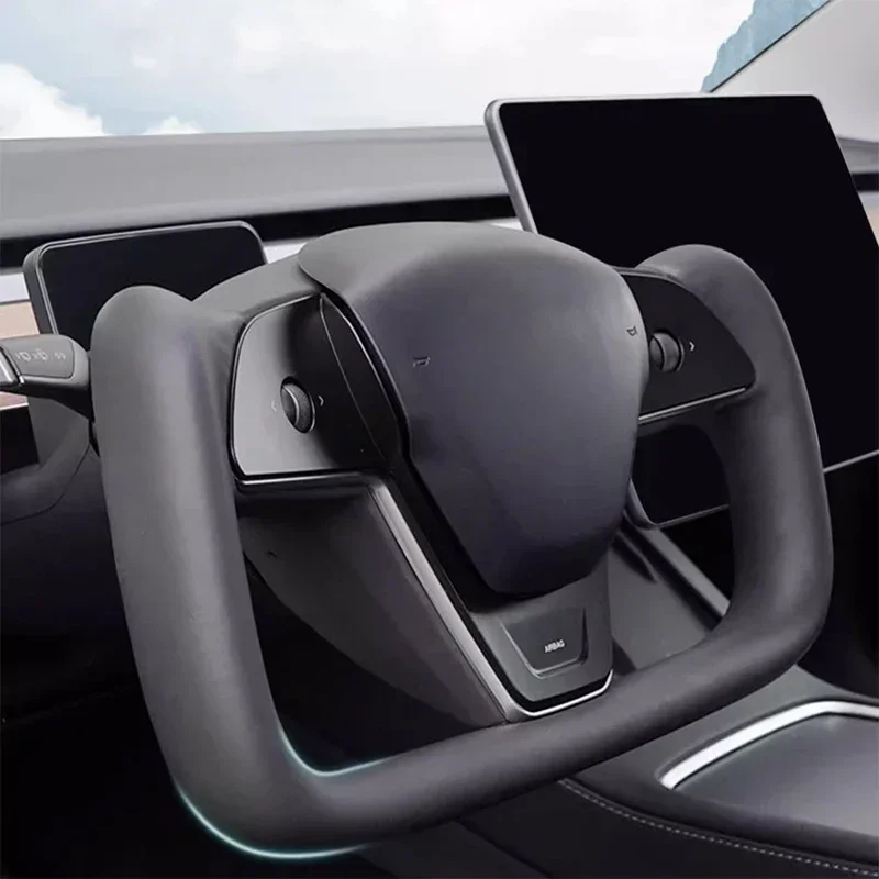 

New Style Yoke Steering Wheel Original factory Style For Tesla Model Y Model 3 2015 2016 2017 2018 2019 2020 2021 2022 2023