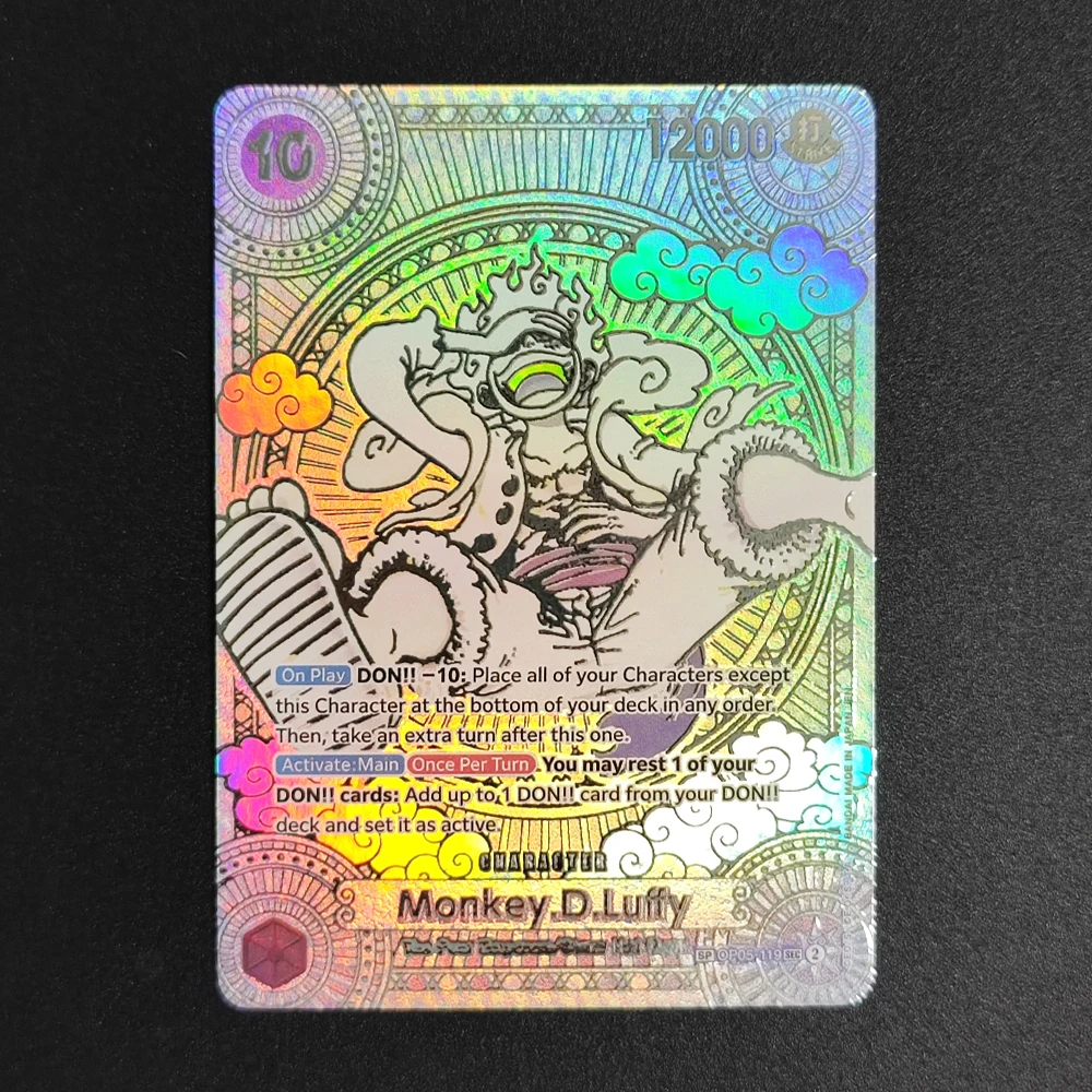 ONE PIECE CARD Game Gold Manga Teach Ruffy Op09-093 OP05-119 SEC Englische Sammlung OPCG Anime-Karten – Detail 8