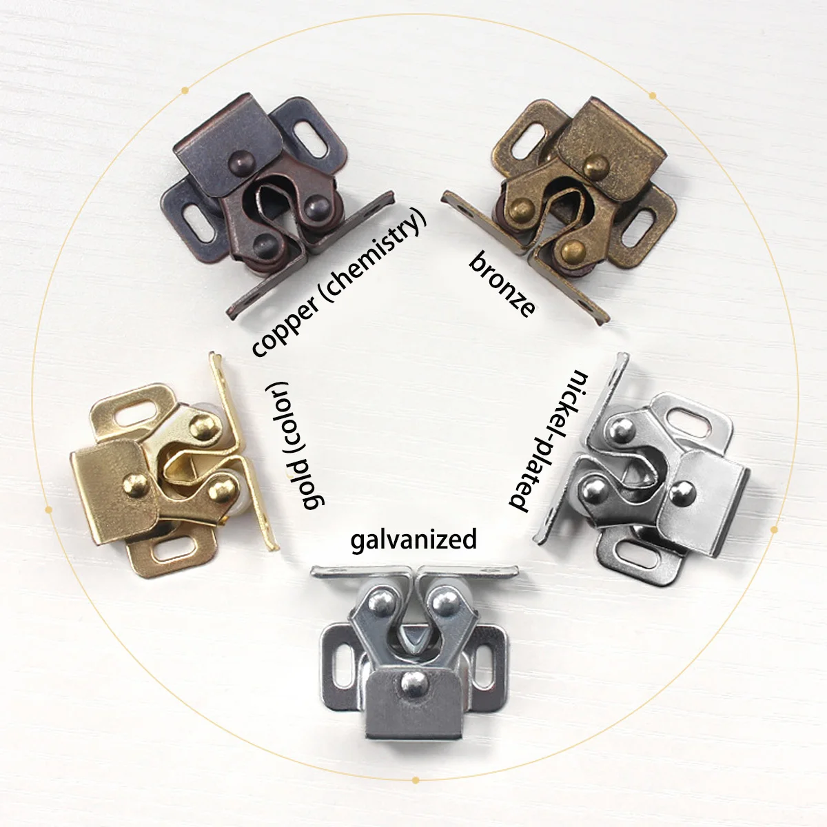 10/20PCS Door Stop Closer Stoppers Damper er Magnet Cabinet Catches With Screws For Wardrobe Hardware Furniture Fittings