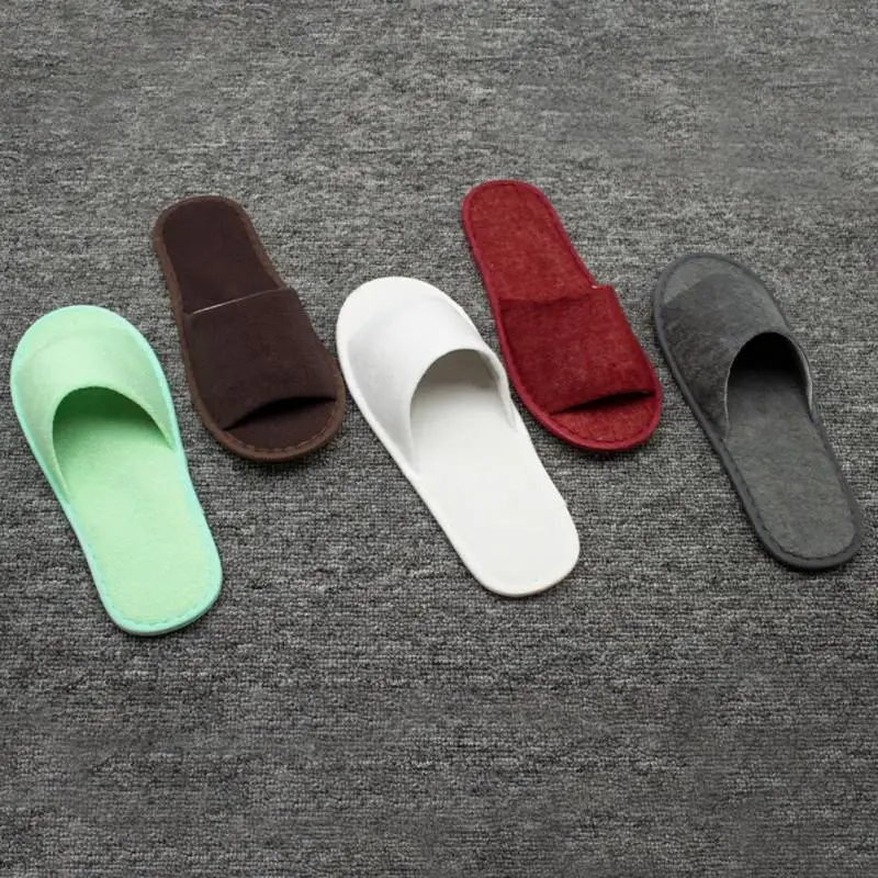 3 Pairs Portable Simple Home Slipper Men Women Travel Spa Folding  Disposable Slipper House Home Guest Indoor Slippers Camping