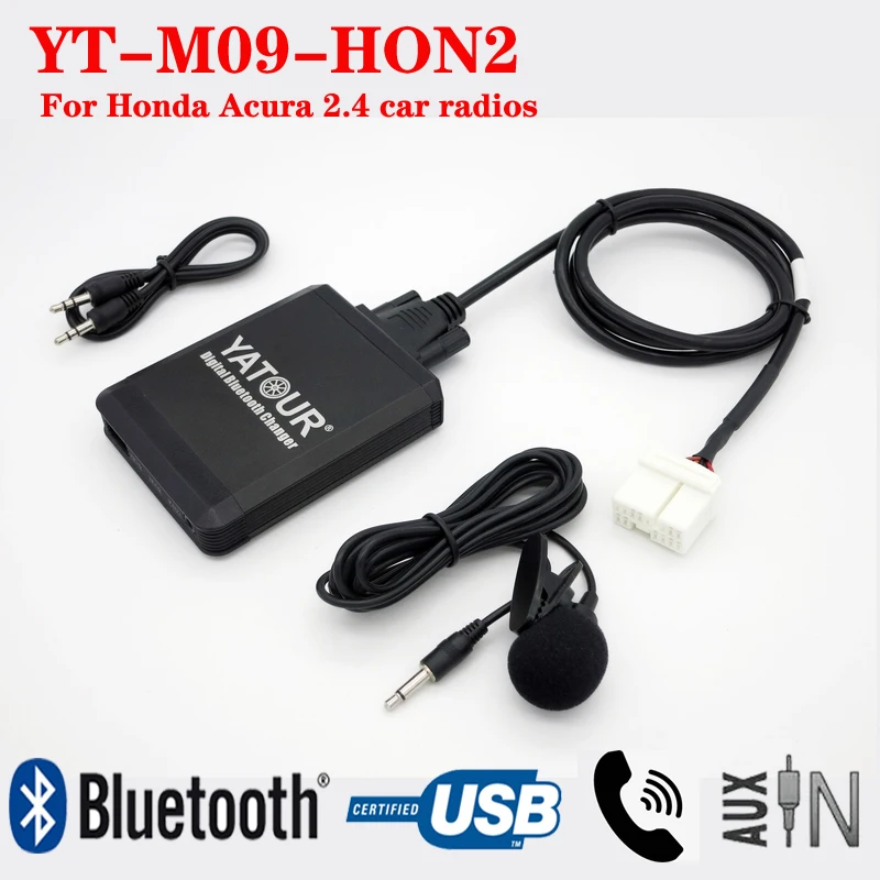 Yatour Bluetooth USB MP3 with phone call free adapter for Acura Honda Accord Odyssey CRV Civic