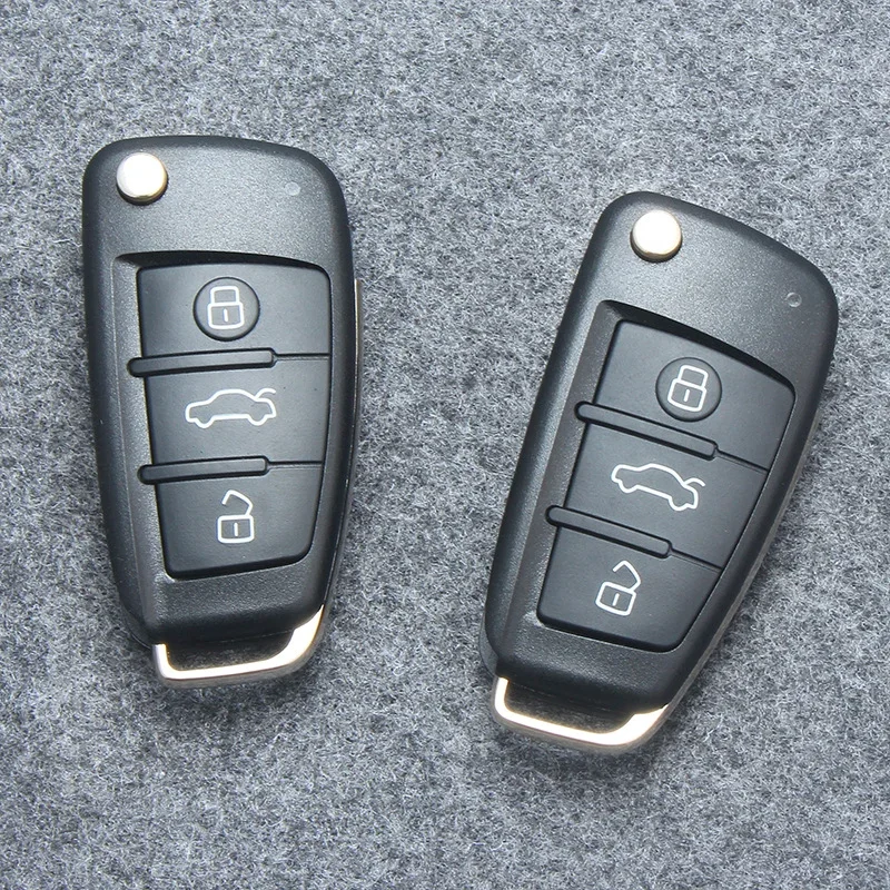 Car Key Conversion Case Remote Control 3 Buttons Remote Control Audi A2 A3 A4 A6 A6L A8 S5 Q7 TT A3 (8P1) 2006 2007 HAA HU66