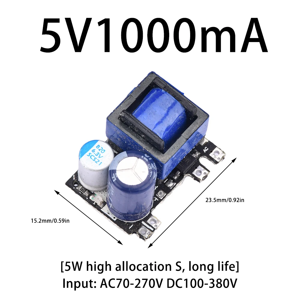 AC-DC-5V-1000mA-2000mA-5W-10W-convertitore-Buck-di-precisione-AC-220V-a ...