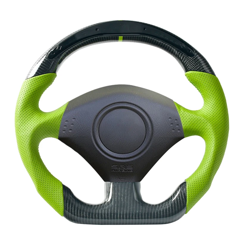 

Car Steering Wheel Carbon Fiber Perforated Leather Steering Wheel For Honda S2000 2005 2006 2007 2008 2009 2011 2012 Customized