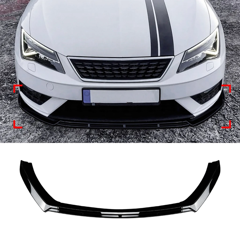 

Автомобильный передний бампер, спойлер для Seat Leon MK3.5 2017-2019, защита переднего бампера, нижний сплиттер лезвия, Стайлинг автомобиля