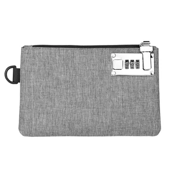 Gebwolf Lockable Money Bag Coin Purse for Cash Passports Credit Cards Storage Cash Bag 1