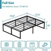 18 Inch Full Size Bed Frame Heavy Duty Metal Platform No Box Spring Needed, Easy Assembly Noise Free, Full Size Bed Frame 3