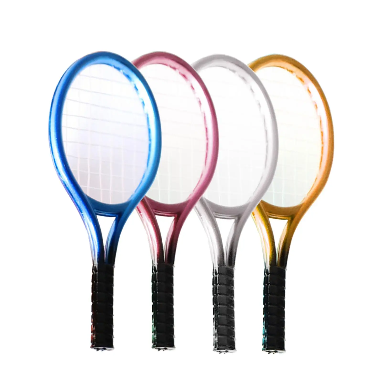 

Miniatures Sports Tennis Racket and Ball Set 1:12 Miniature Tennis Kit Scene Props Accessory Decor Mini Tennis Decor Adults