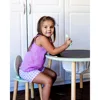 Kids Table and Chairs Set, Kids Wooden Play Table with 2 Chairs, Kids Round Table for Toddlers, Suitable for Bedroom, Playroom 4