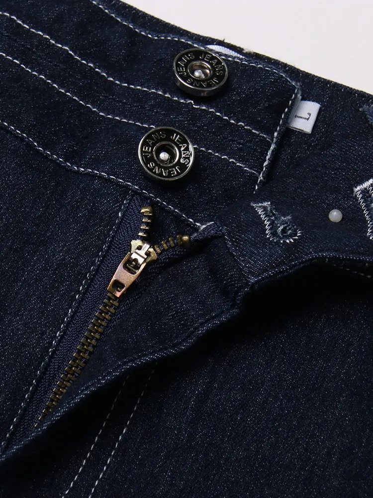 BPN Vintage Solid Jeans For Women High Waist Slimming Patchwork Buttons Casual Slimming Streetwear Denim Shorts Female Fashion