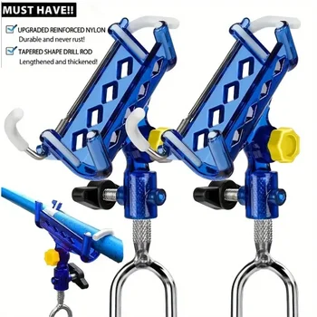 2-Piece Adjustable Fishing Rod Holder Set 3