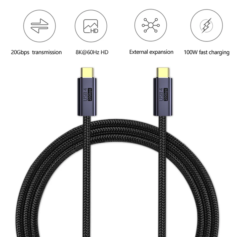 20Gbps 8K 60Hz PD 100W USB 4.0 -C       ̾ ڵ Emark Ĩ 20Gbps 8K 60Hz 