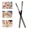 ANGNYA #8 #10 Kolinsky Hair Sable Acrylic Nail Brush Antique Style With Red Heart Metal Handle Nail Art Brushes Manicure Tools 4
