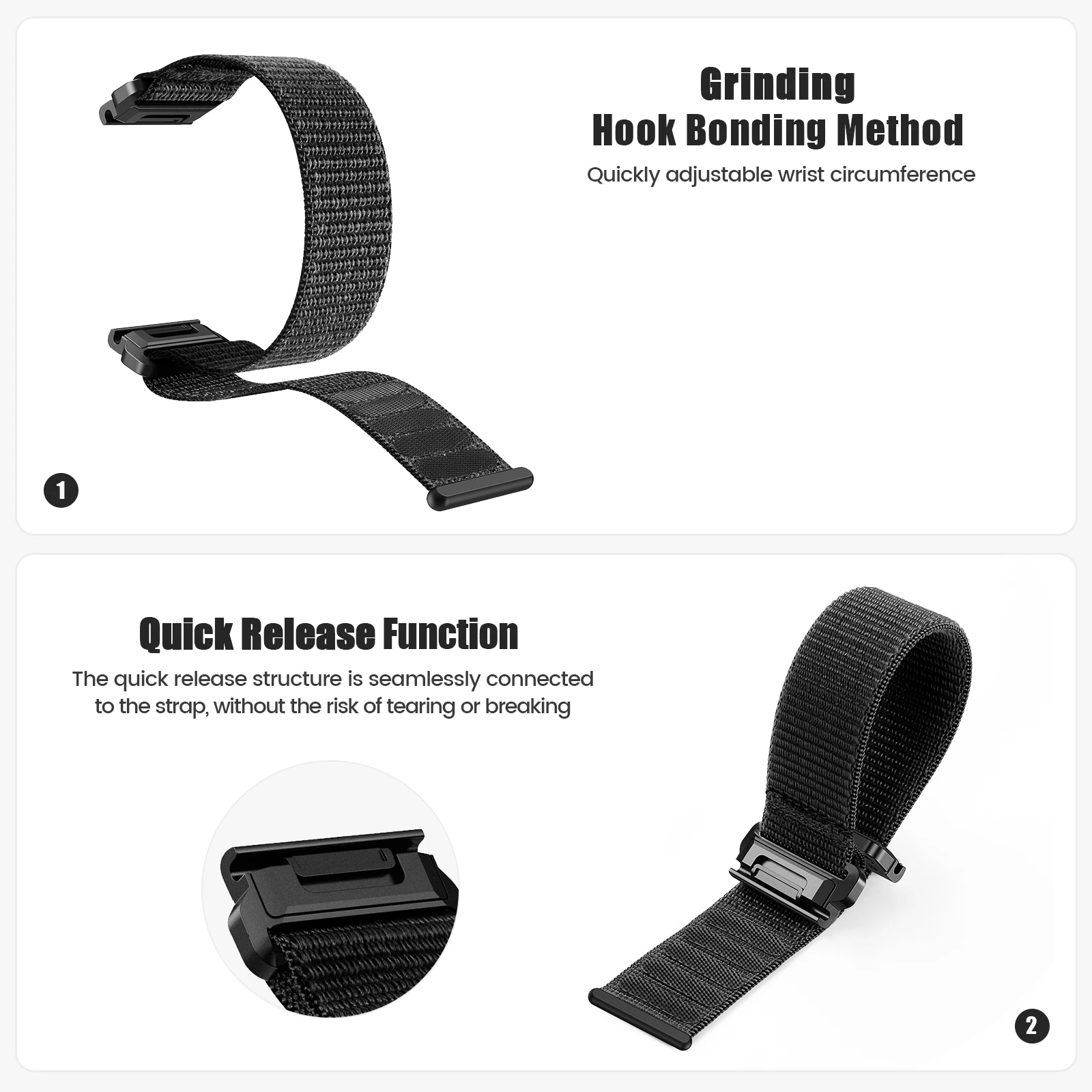 Fenix 6 Garmin Quick Fit Sport Armband Aus Nylon Für Garmin Fenix 7X, 7, 6X/6 Pro, 5X/5 Plus, 3/3 HR Sport Armband Für Fenix 7X 6X