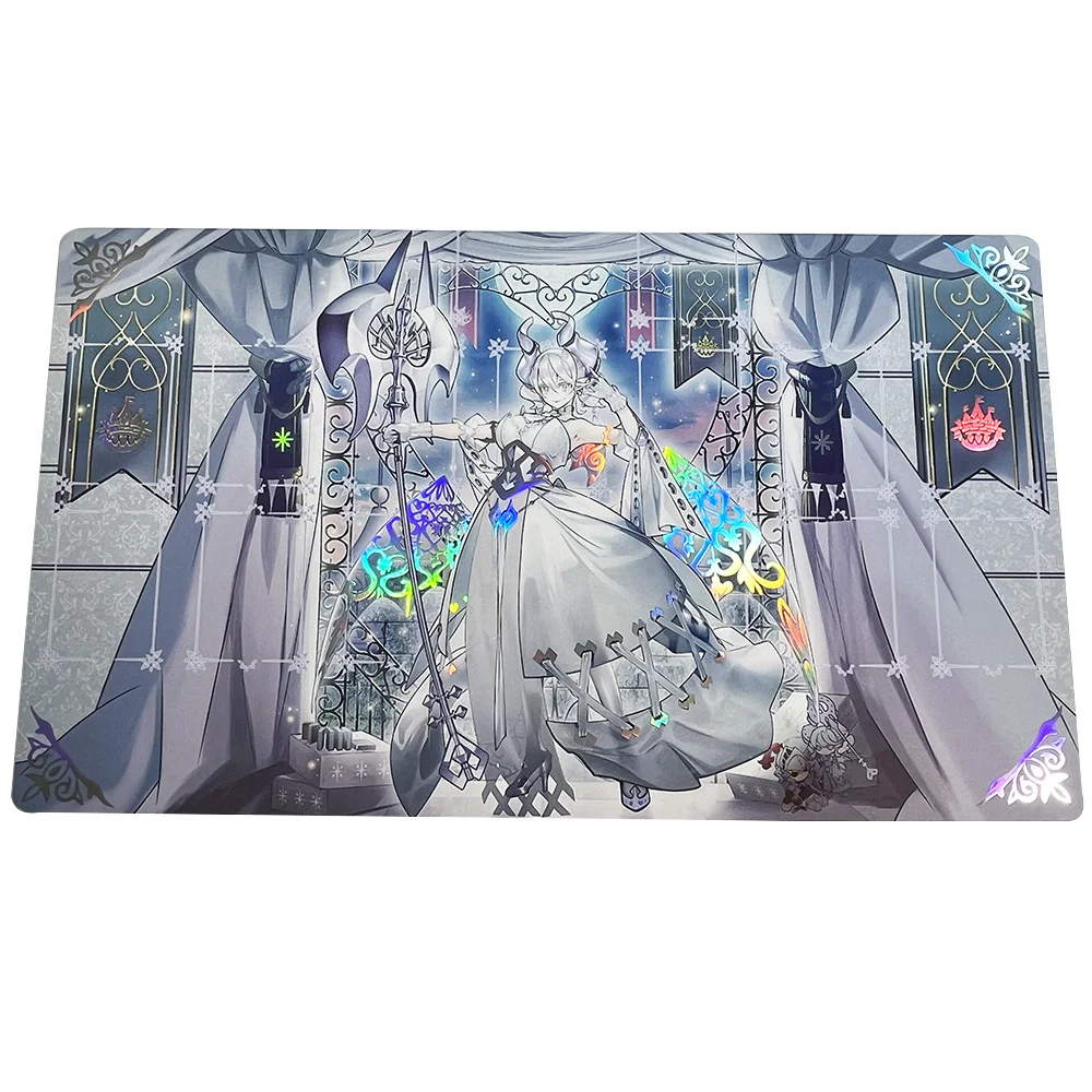 

Lovely Labrynth of the Silver Castle Keyboard Mat Foil Holographic Shinny Holo Playmat Yu-Gi-Oh Game Big Mouse Mat Storage Bag