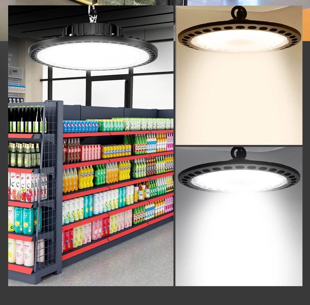 AC220V LED-Hallenleuchte 100W 400W W 120lm/w 130lm/w 4000K Hochleistungsbeleuchtung für Wachstum und hohe Decken – Detail 8