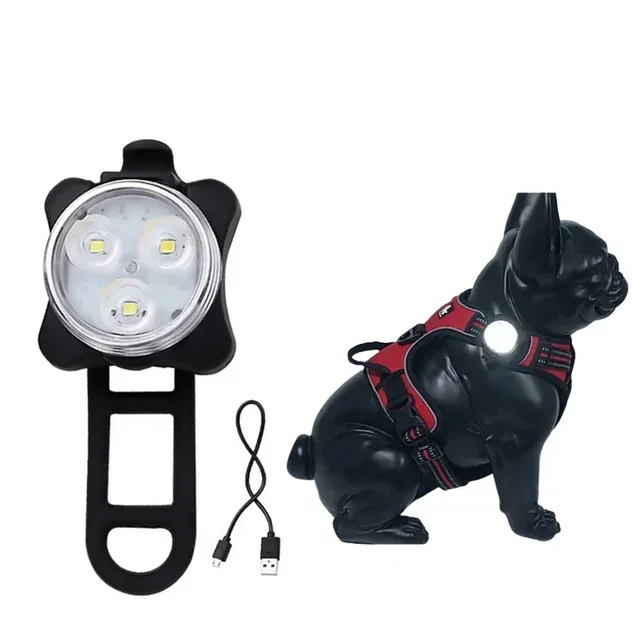Portable Pet Safety Led Light 4 Modes USB Rechargeable for Outdoor Night Walking Anti-lost Dog Collar Harness Leash Accessories Portable Pet Safety Led Light 4 Modes USB Rechargeable for Outdoor Night Walking Anti-lost Dog Collar Harness Leash Accessories