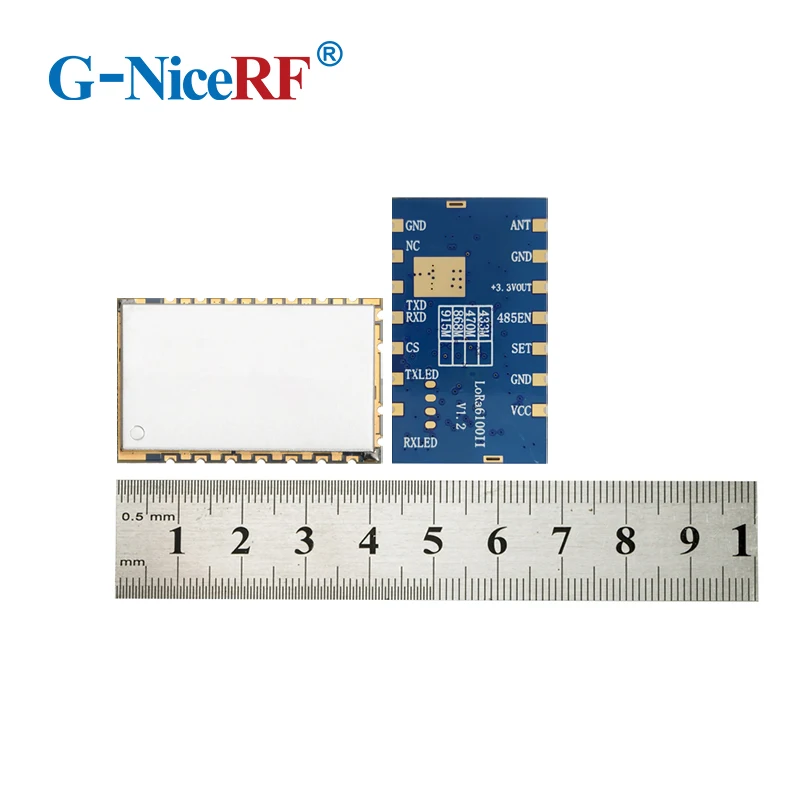 G-NiceRF Lora6100II 저비용 메쉬 네트워크 무선 트랜시버, 데이터 rf 모듈, LBT 노드 및 라우터, 31.5dBm, 915MHz, LLCC68, 2PCs/로트