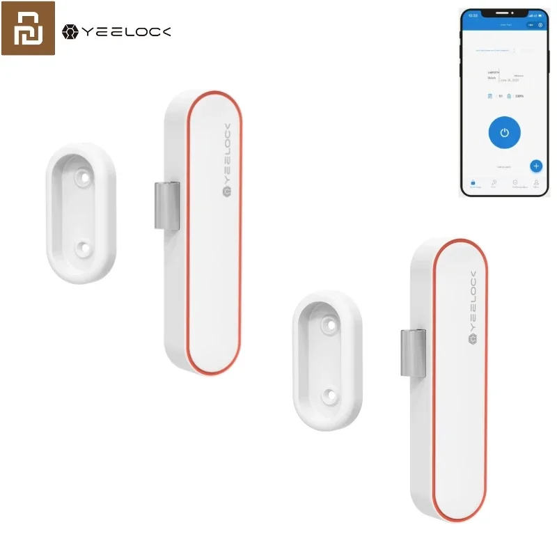  Youpin YEELOCK Smart Drawer Cabinet Lock Bluetooth No Punching APP Remote Authorization Unlock Record Anti-Theft Child Safety 