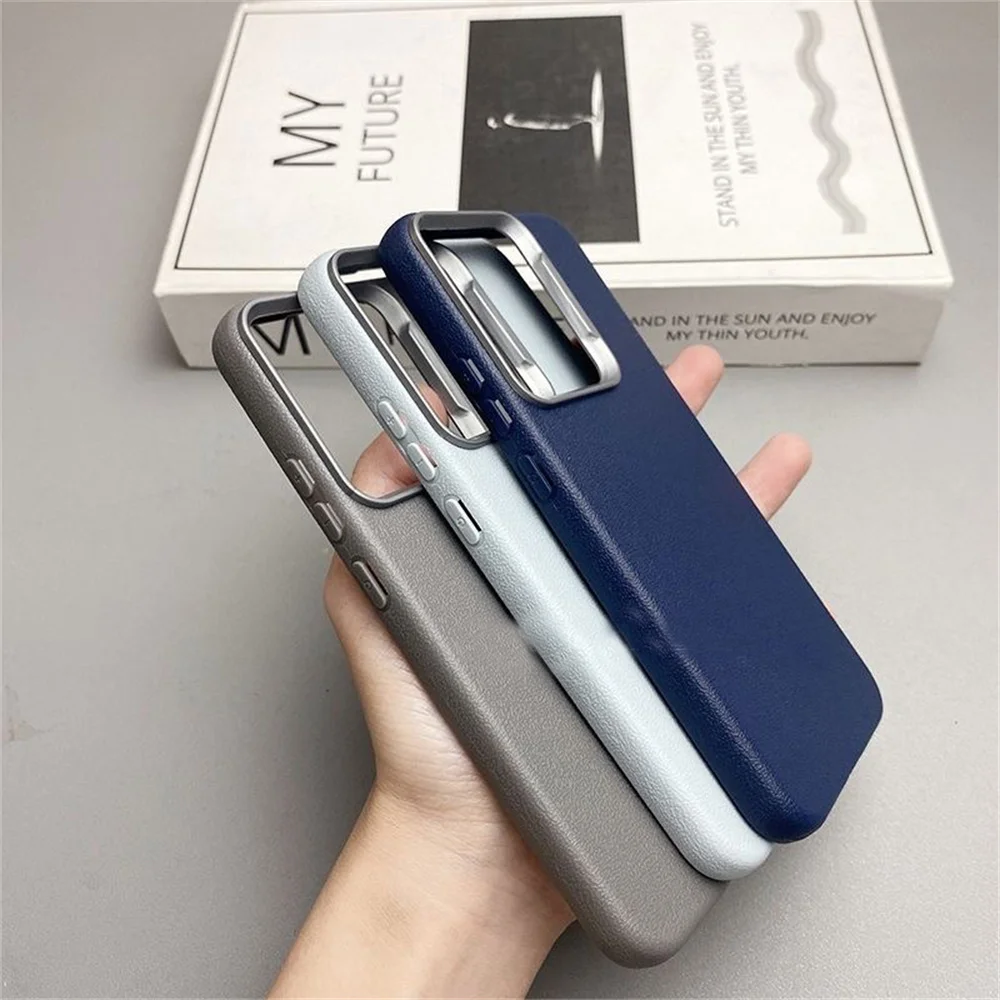 Leather Skin Soft TPU Slim Cover with Camera Protection and Removable Shockproof Design - 400 Lite Series