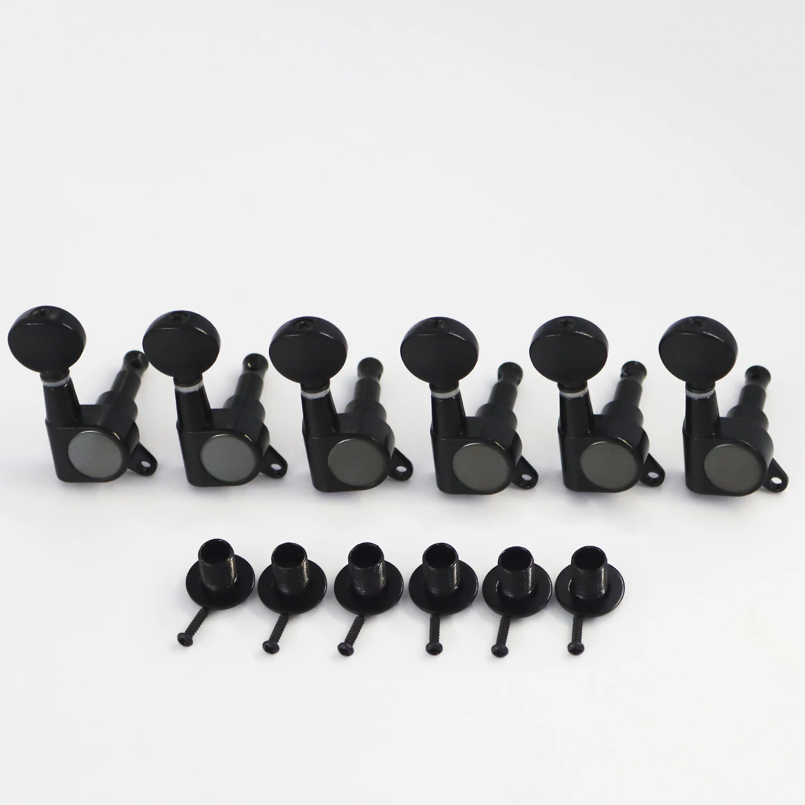 Kleine runde Griffstücke, 6-in-Line versiegelte E-Gitarren-Stimmwirbel, Mechaniken, Stimmgeräte 6L/6R für FD ST/TL Gitarrenteile – Detail 10