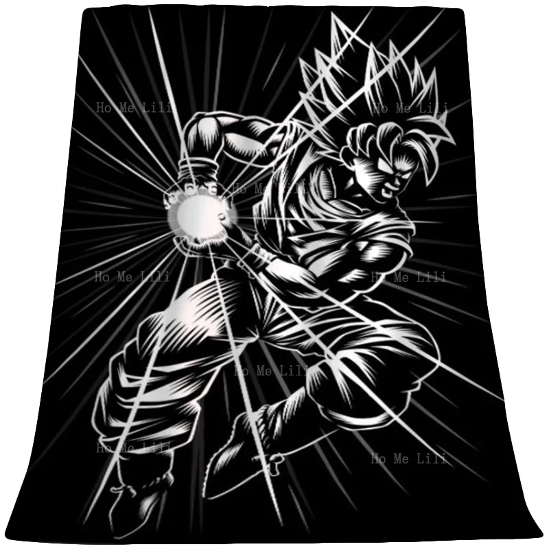 

Power Balls Of Japanese Anime Dark Age Characters Flannel By Ho Me Lili Suitable For All Seasons