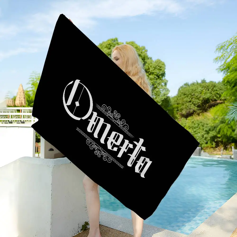 O-Omerta S-Store Logo Microfiber Beach Towel Absorbent Quick Dry Soft Yoga Swimming Resort Mountain Climbing Towel