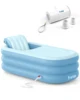 Inflatable Bath Tub for Adults, Portable Foldable with Wireless Electric Air Pump, 64" Collapsible Ice Bath Tub for Athletes 1