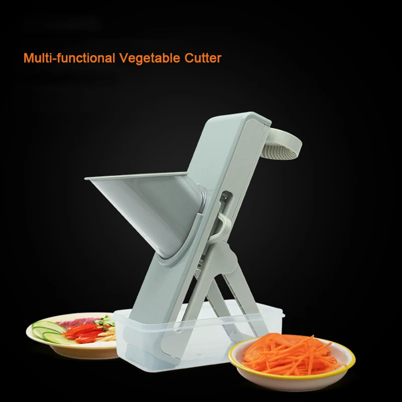 

Multifunction Hand Push Manual Cutter Slicer 4 in1 Kitchen Food Vegetable Shred Chopper Potato Carrot Meat Slicers 304