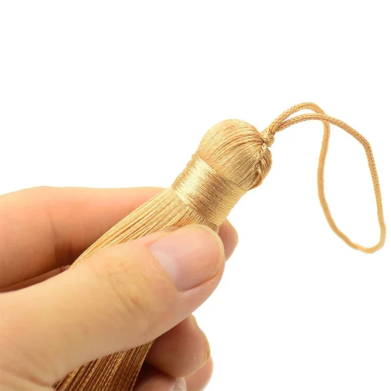 Tassel Decoration Silk Tassel Fringe 10pcs Sewing Bang Tassel Trim Key Tassels For DIY Jewelry Making Home Curtain Craft Decor Accessory