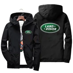 Men's Fashion Jacket and Coat in Spring and Autumn Land Rover Men's Windbreaker Jacket Men's Military Cargo Outdoor Casual Wear