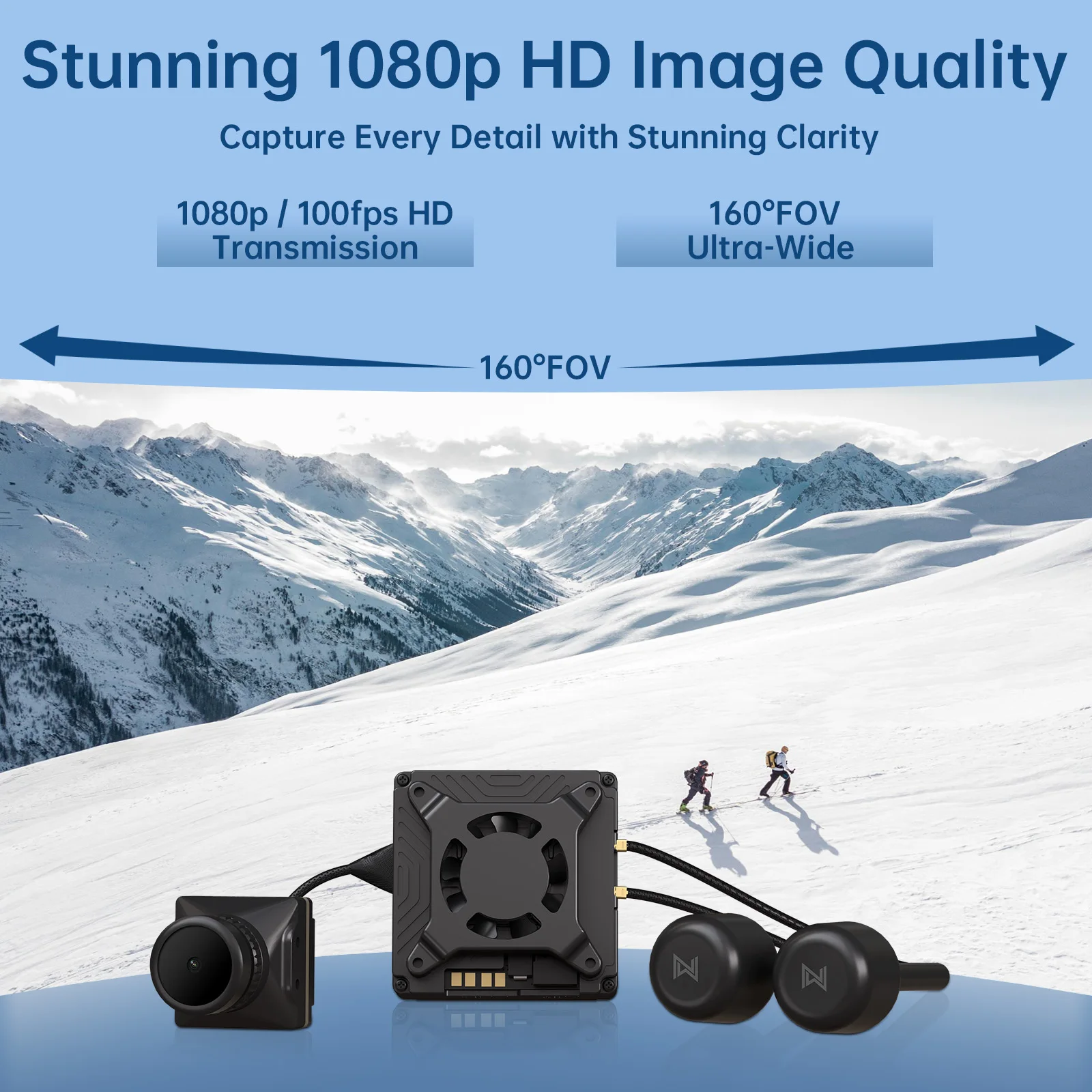 Caddx Walksnail Avatar GT Kit Max 2W VTX Gyroflow 1080P 100fps Dual Antennas Night Vision Starvis II Sensor Long Range Fpv Drone thumbnail 2