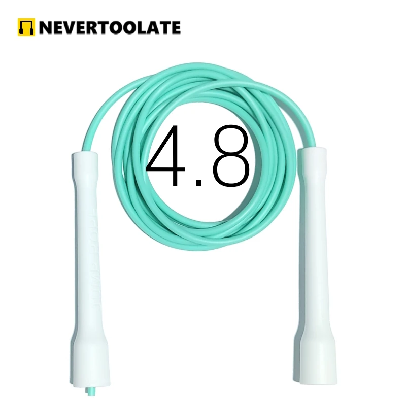 Long CC handle 15cm robust anti break easy hold beginner soft pvc jump rope skip freestyle elevate excersise fitness 4
