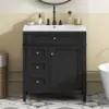 30" Bathroom Vanity with Single Sink Combo, Modern Undermount Bathroom Sink Cabinet with 2 Drawers and a Tip-Out Drawer 3