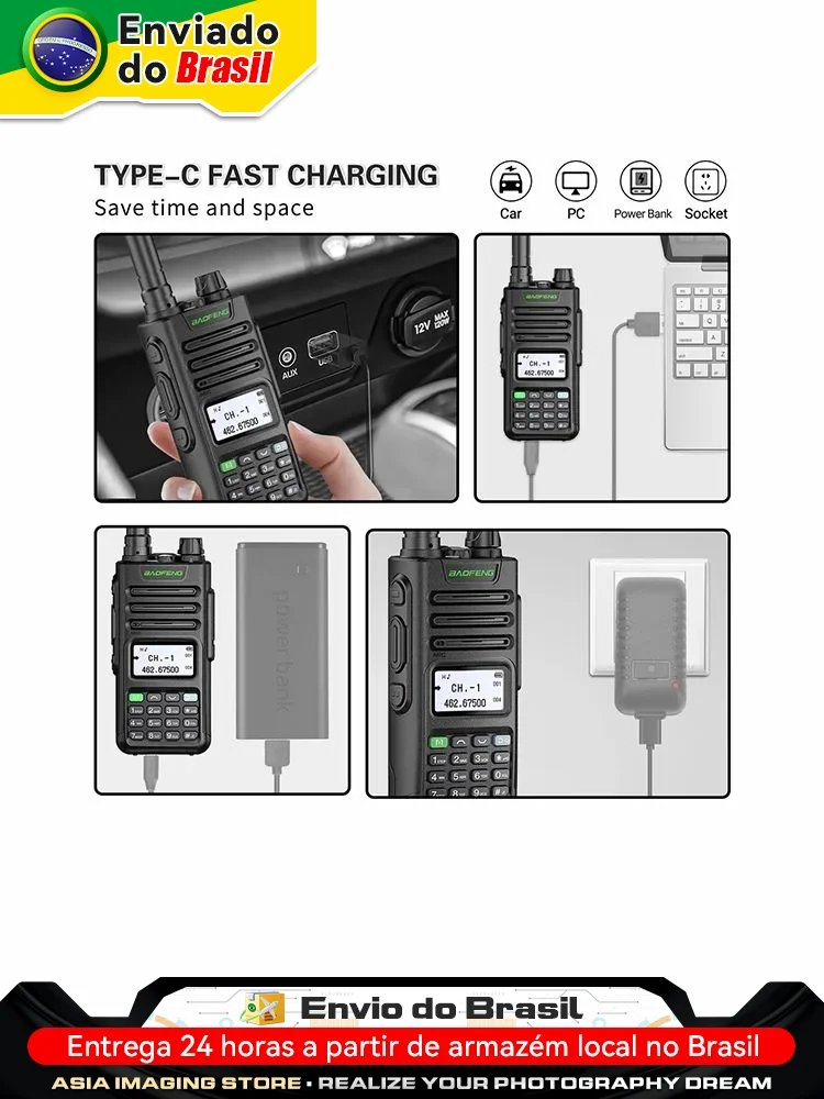 BaoFeng UV-13 PRO V1 V2 High Power Multi Band Walkie Talkie Type C Charger Long Range UV-13 UV-5R Transceiver Ham Two Way Radio 4
