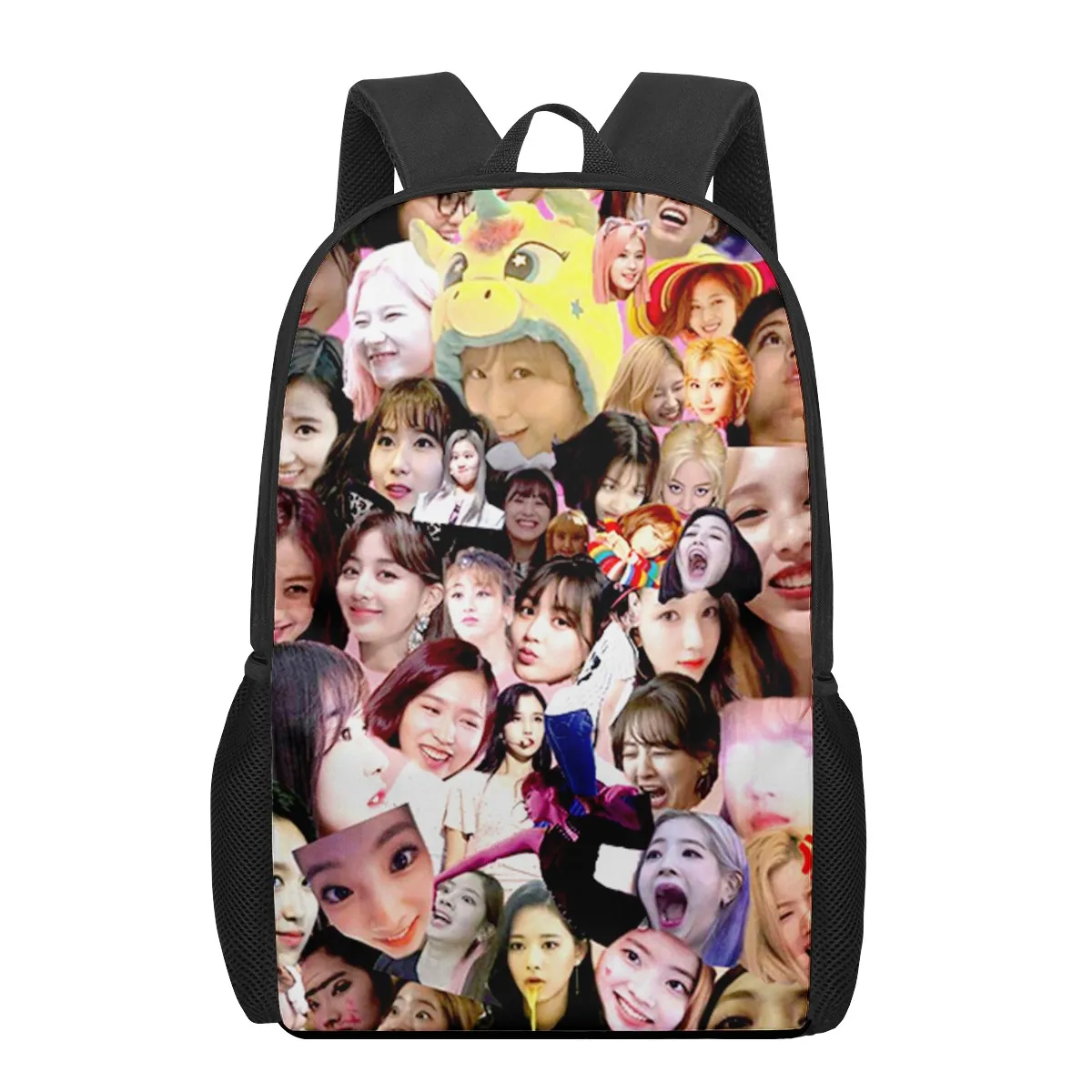 TWICE Children School Bag for Toddler Printing Kid's Backpack Schoolbag Shoulder Bag Boys Girls Book Bags Mochila infantil